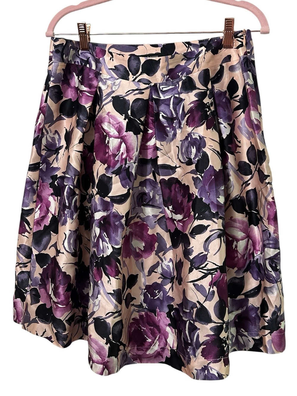 Y2K Tara Jarmon Floral Silk Skirt FR40 M/L